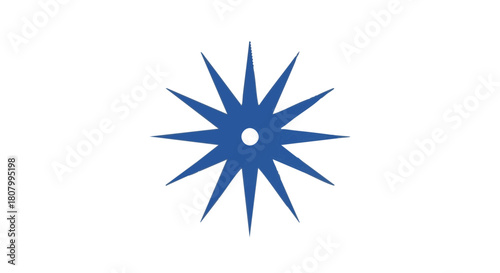 Blue star silhouette symbolizing guidance and inspiration for Epiphany  