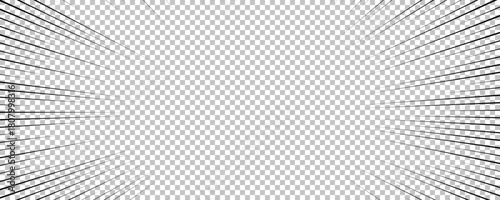 Black comic book transparent background