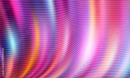 abstract background featuring vivid neon colors, flowing wave lines, and soft gradient glow.
