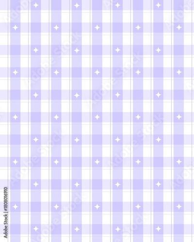 Purple Plaid Pattern Background with Diamonds