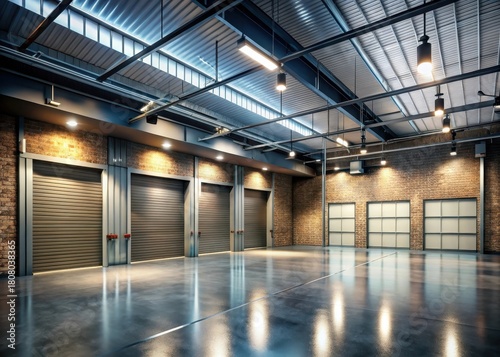 Empty Garage with Industrial Chic