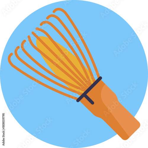 Traditional Matcha Whisk – A bamboo whisk used to blend matcha powder with hot water, creating a smooth, frothy tea.