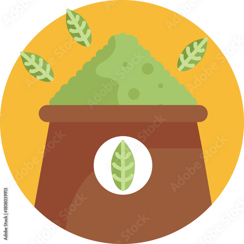 Fine green tea powder used for making matcha drinks.