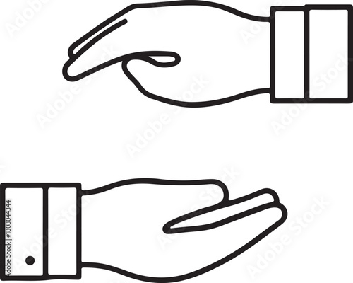 Charity donation silhouette icon set. Aid, support, and volunteer icons collection.
