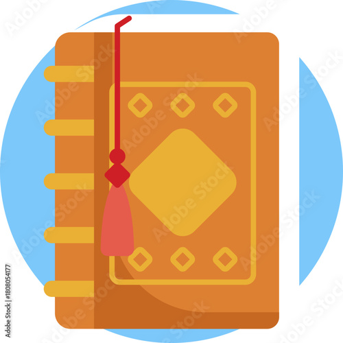 Holy Book Symbol – Represents the Quran, the sacred text of Islam, commonly associated with Moroccan culture.