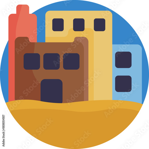 Depicts the blue-washed buildings of Chefchaouen, representing the city’s signature vibrant shades of blue.