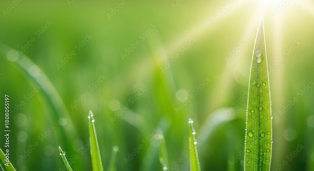 Obraz premium dew on grass