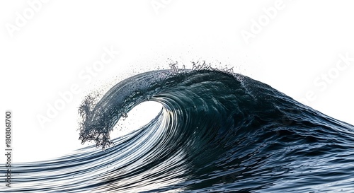 Fototapeta Naklejka Na Ścianę i Meble -  Ocean wave breaking with spray