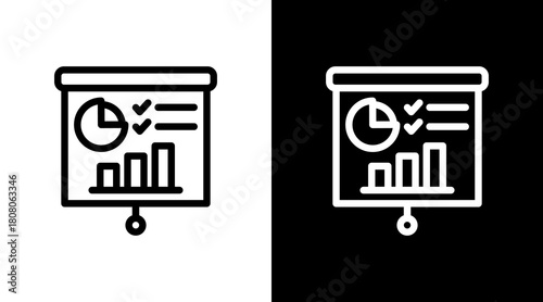 Report Presentation With Icon Set Design