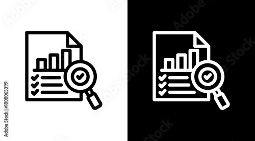 Audit With Icon Set Design