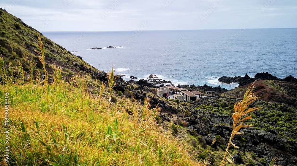 Fototapeta premium Piscina Natural da Ponta da Ferraria, Azores, Portugal, San Miguel