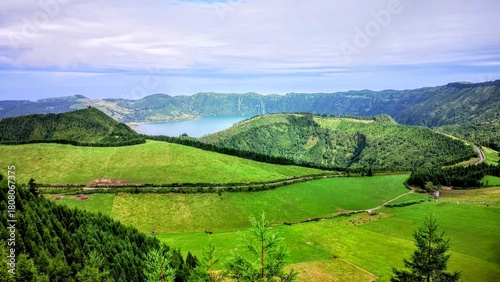Azores. Portugal. Ponta Delgada, Miradouro 