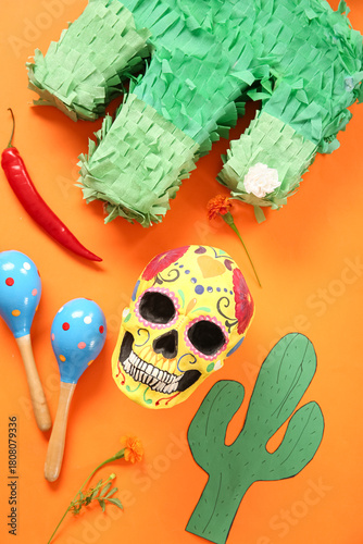 Composition with Mexican sy...