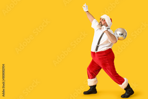 Funny Santa Claus with disc...