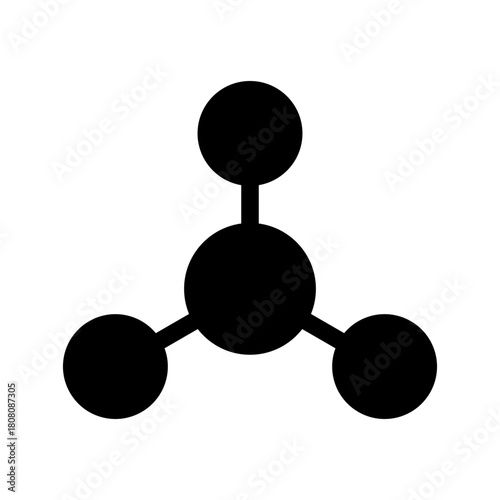 Molecule Icon Vector Symbol Design Illustration