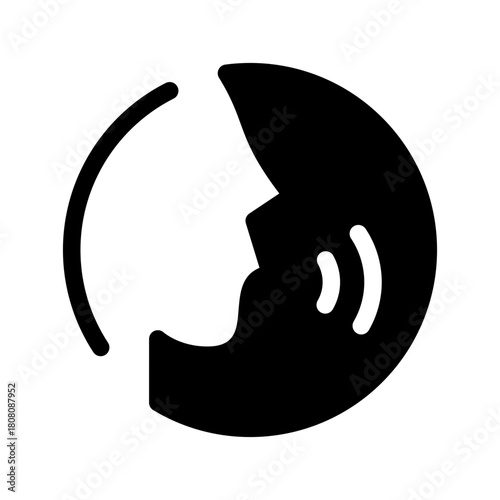 Speaking Icon Vector Symbol Design Illustration