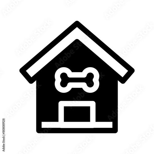 Pet House Icon Vector Symbol Design Illustration