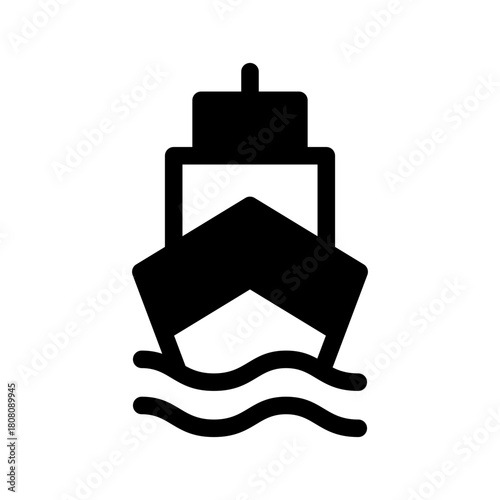 Ship Icon Vector Symbol Design Illustration