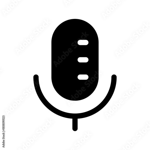 Mic Icon Vector Symbol Design Illustration
