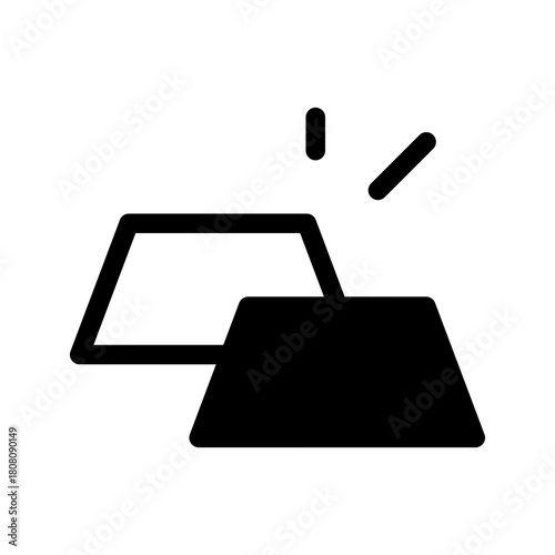 Gold Icon Vector Symbol Design Illustration