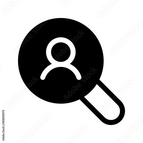 Job Search Icon Vector Symbol Design Illustration