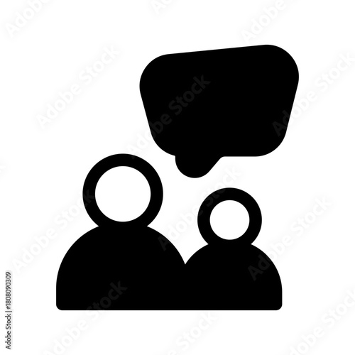 Talk Icon Vector Symbol Design Illustration