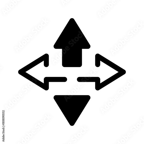 Move Icon Vector Symbol Design Illustration