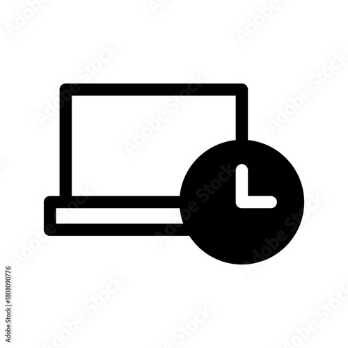 Working Hours Icon Vector Symbol Design Illustration
