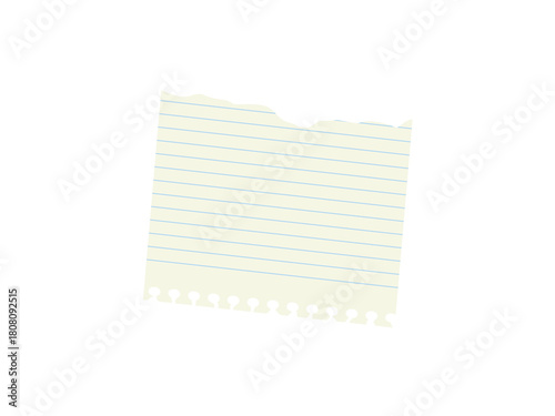 Ripped block grid and ruled paper page torn blocks realistic notebook sheet texture school stationery scrap vintage study writing arts craft background