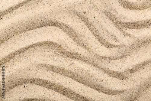 Beach sand with waves as ba...