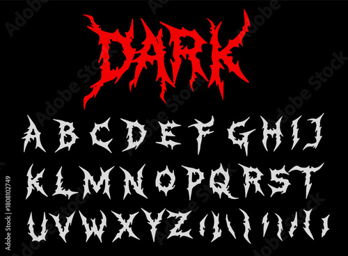 album, style, streetwear, mystic, death, script, custom, typescript, drawing, horror, tattoo font, decorative, alphabet, type, font, graphic, poster, symbol, vector, text, typography, handwritten, ret