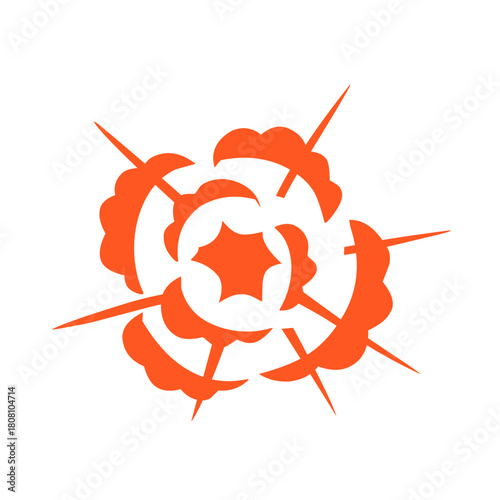 comic book explosion vector graphic