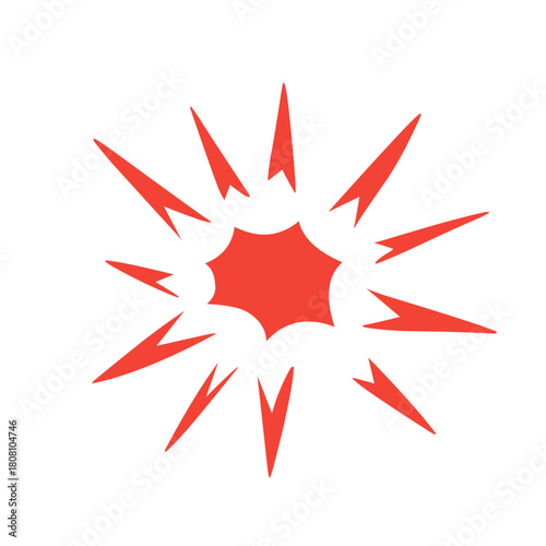 comic book explosion vector graphic