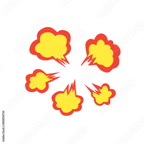 comic book explosion vector graphic