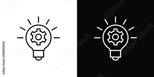 Innovation icon thin line outline concept. Linear style icon. Editable stroke. Vector