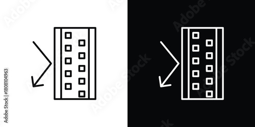 Insulation icon thin line outline concept. Linear style icon. Editable stroke. Vector