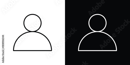 Login icon thin line outline concept. Linear style icon. Editable stroke. Vector