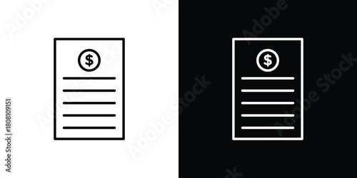 Payroll icon thin line outline concept. Linear style icon. Editable stroke. Vector