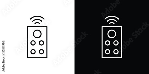 Remote control icon thin line outline concept. Linear style icon. Editable stroke. Vector