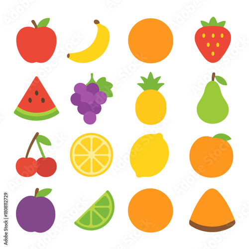 Colorful Orchard: An assortment of vibrant and fresh fruits arranged in a visually appealing pattern, ready to invigorate and nourish.