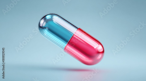 Macro Shot of a Metallic Pill Capsule