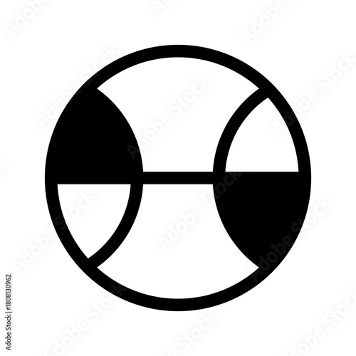 Tennis Icon Vector Symbol Design Illustration