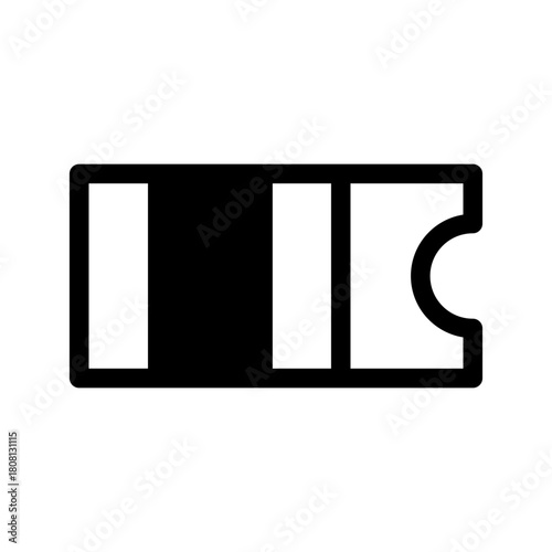 Ticket Icon Vector Symbol Design Illustration