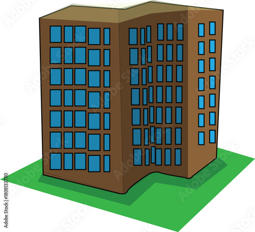 green window with blue shutters