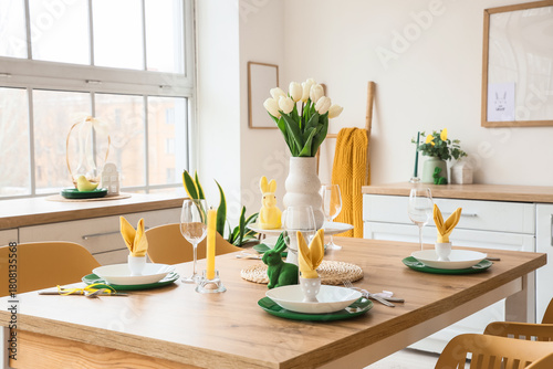 Dining table set for Easter...