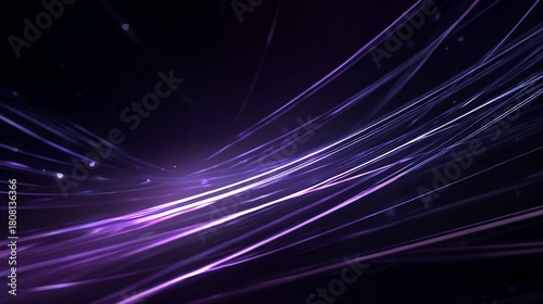 Abstract light trails flowing on a dark backdrop, creating a dynamic modern design