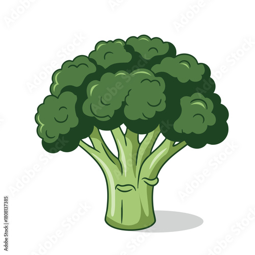 cartoon illustration of broccoli