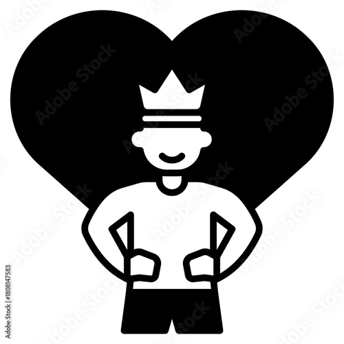 Self Respect Black Fill Icon