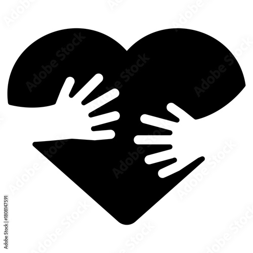 Self Worth Black Fill Icon