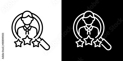 Talent Acquisition  Icon Line Styles Vector Illustration 